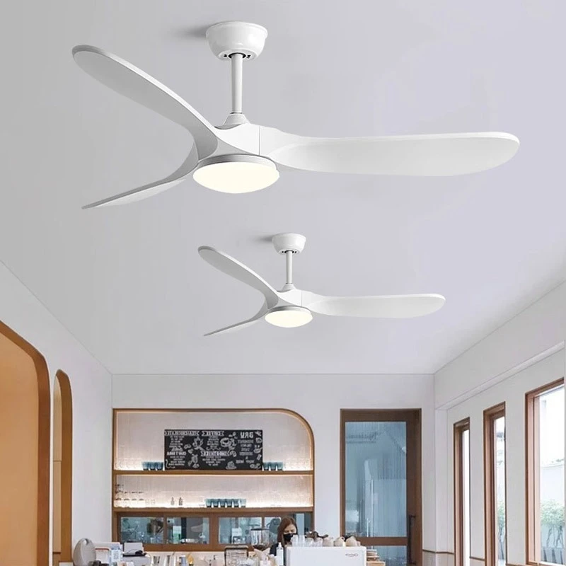 Nordic Minimalist Style Living Room/Homestay Wooden Ceiling Fan Lamp Modern Art Innovation Restaurant Ceiling Lighting Fixtures