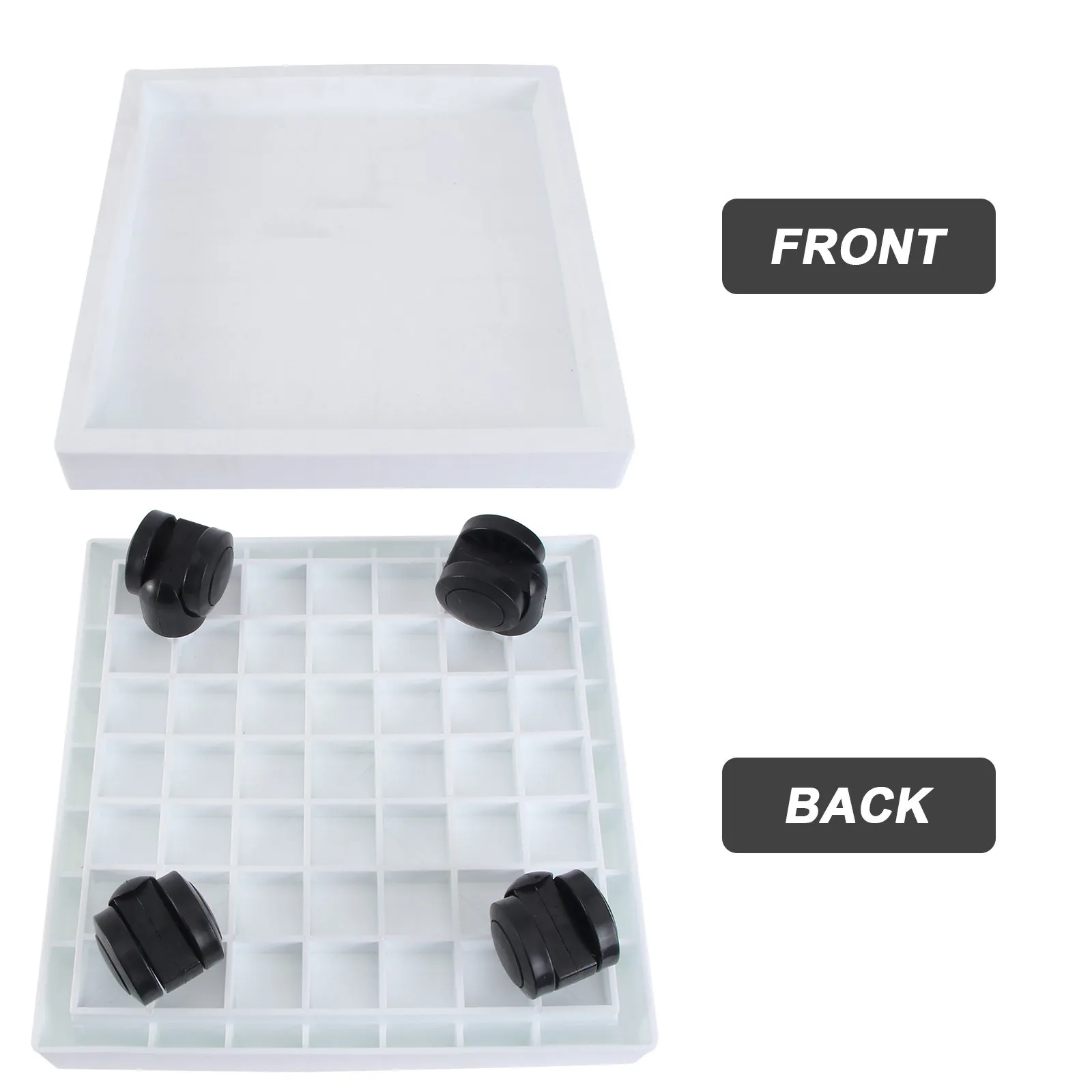 Heavy Duty Plant Pot Tray with Wheels Indoor Outdoor Flowerpot Base Holder Water Drainage Saucer