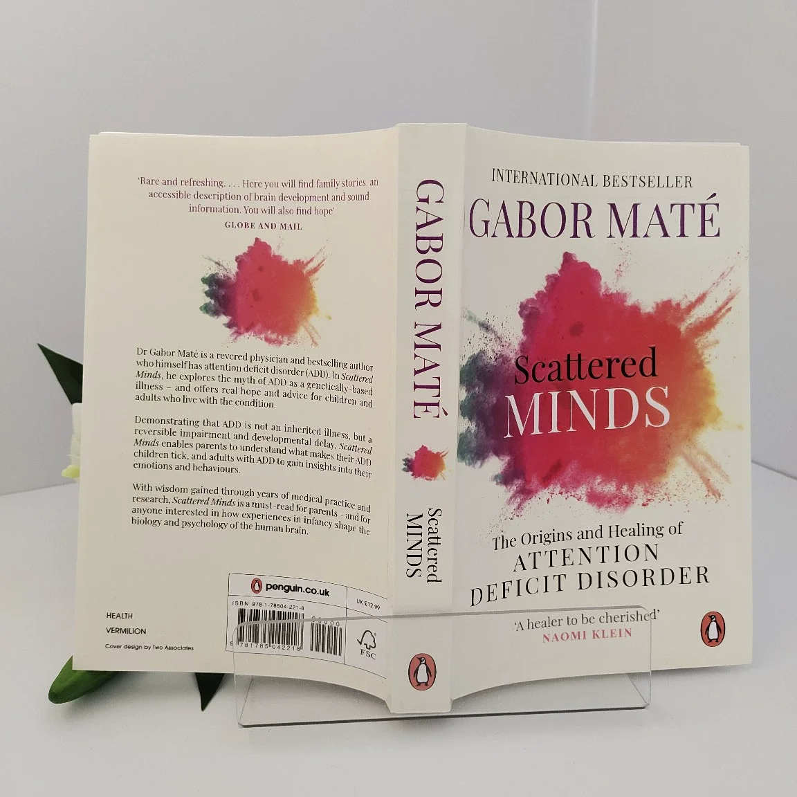 Scattered Minds By Gabor Maté ADHD, Trauma & Healin| Rethinking Attention Deficit Neurodiversity & Compassion Psychology Book