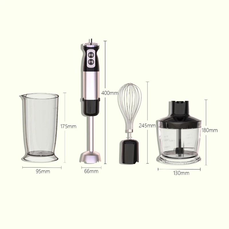 Staafmixer 5 In1 600W Elektrische Blender Handheld Stick Mixer Emulsie Blenders Voor Keuken Smoothie Makkelijk Te Gebruiken