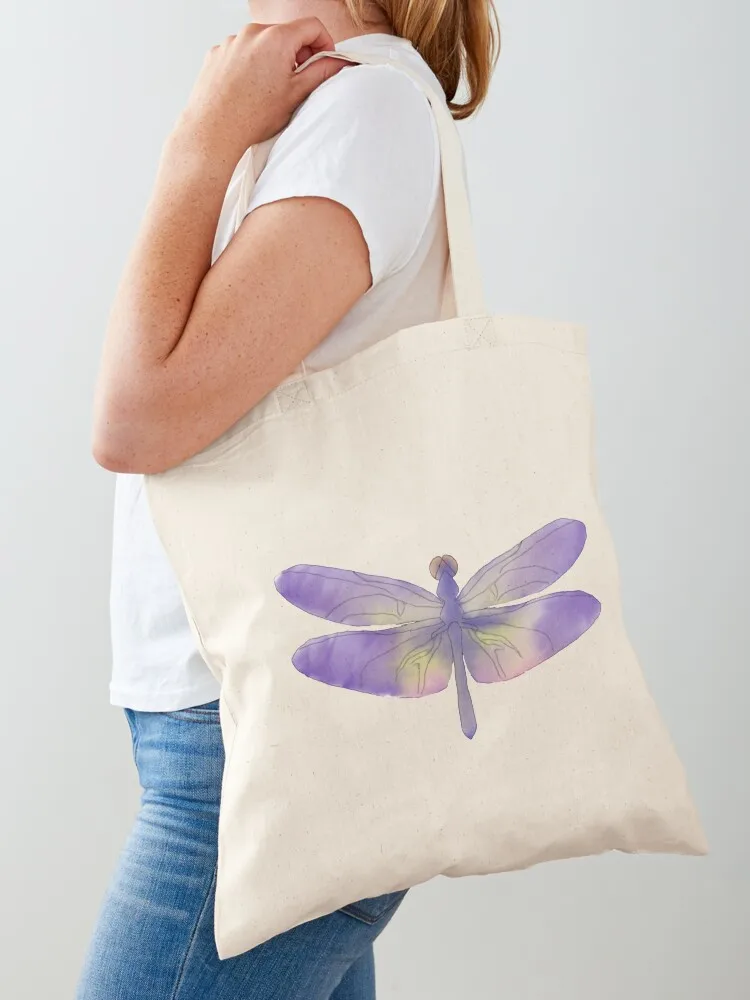 

Dragonfly Watercolor Tote Bag eco pack sac pour femme Shopper bag tote bag men's