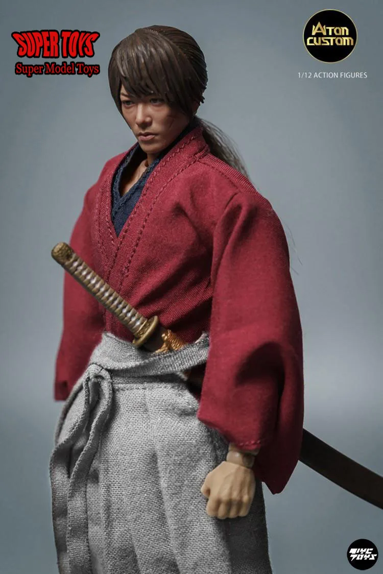 In Stock Atoncustom 1/12 Collectible Figure HIMURA KENSHIN Japanese Samurai Swordsman Wanderers Model 6