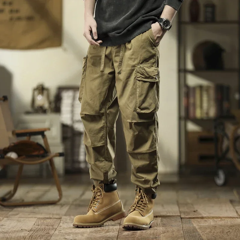 

Fall-Winter 2023 cargo pants men's retro baggy slacks men's outdoor pants fashion sweatpants