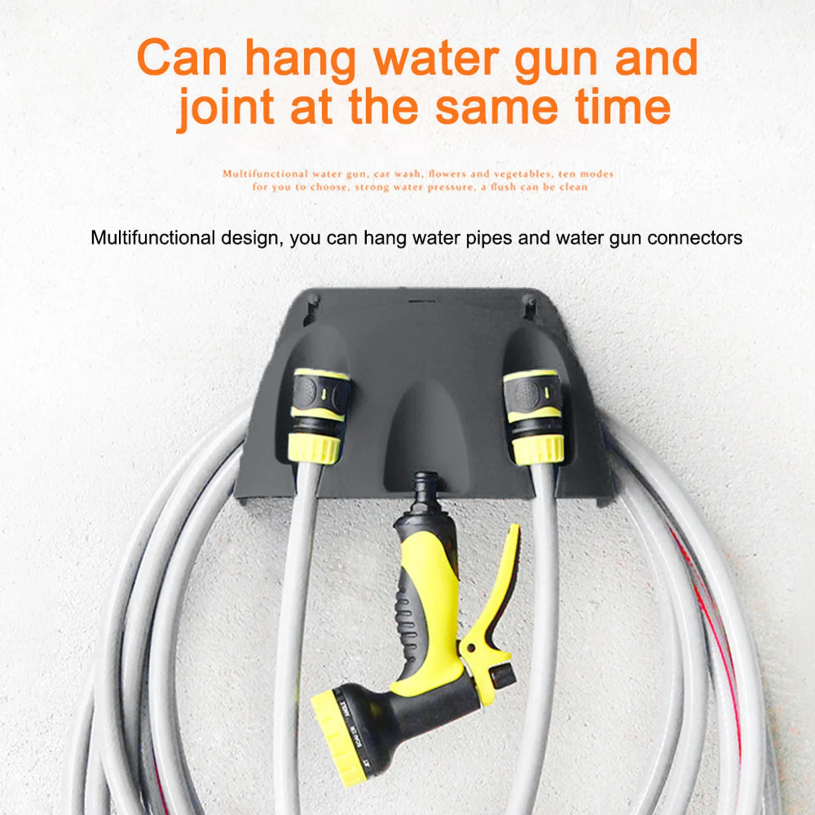 Enrouleur de Tuyau d'Arrosage Mural, Support de Rangement, 20m