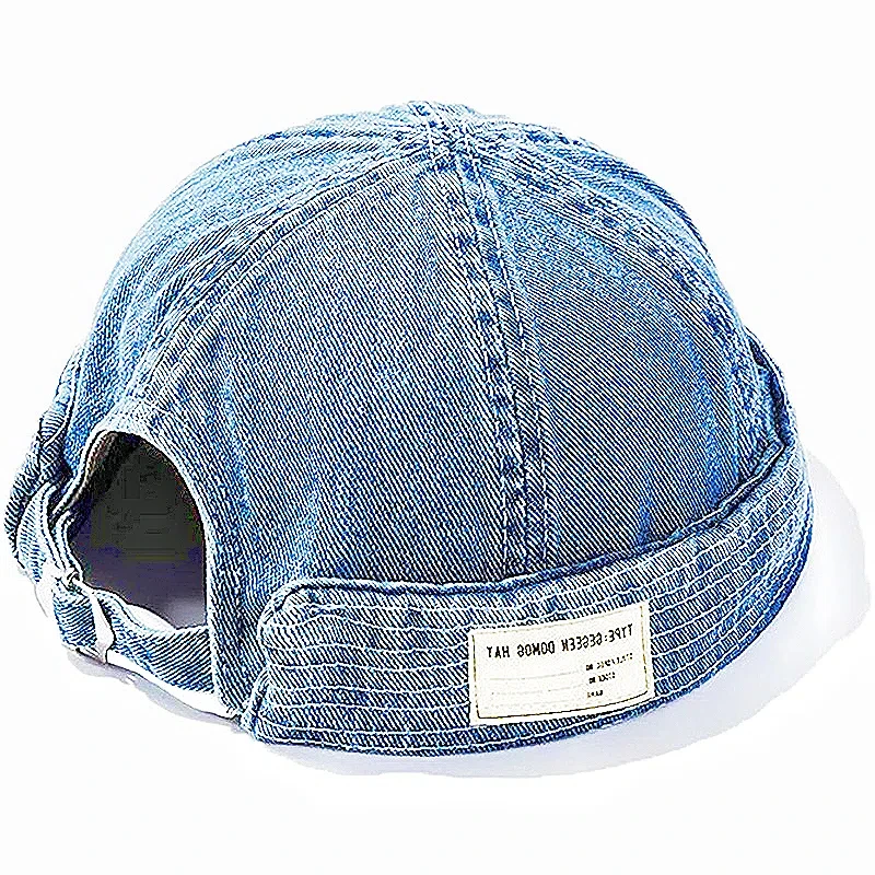 

Men Women Retro Sailor Melon Snapback Bomber Caps Washed Cowboy Skullcap