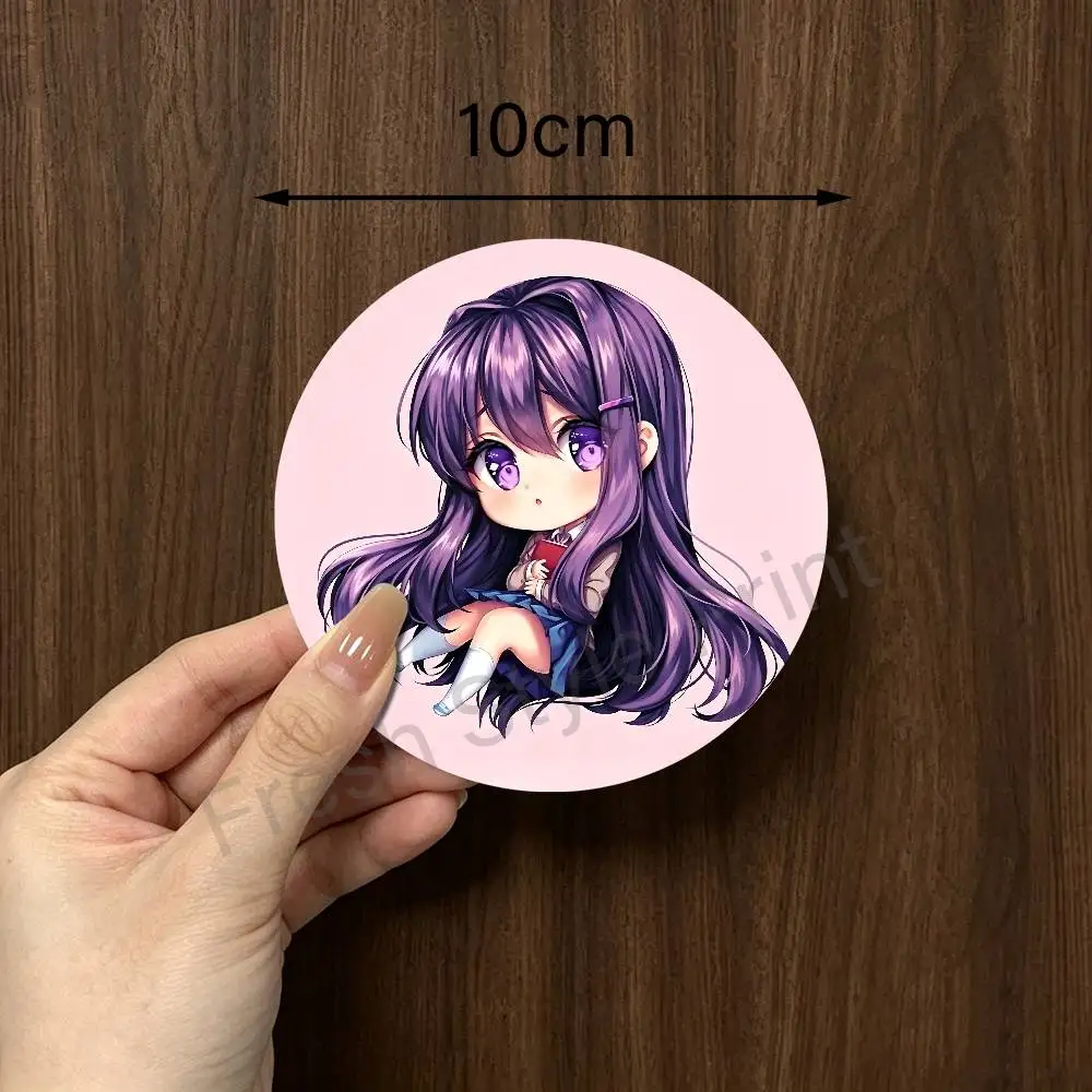 Cartoon Girl Y-Yuri Round Anime Wooden Coasters DIY Decorations Birthday Valentine Gifts