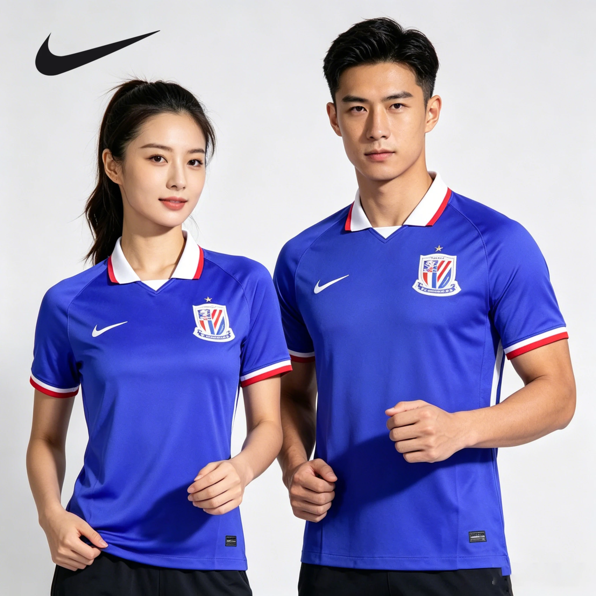 NIKE/Nike 2021 Camiseta de la versión para aficionados del equipo local de la Superliga China Shanghai Shenhua, camiseta de fútbol CT6191-486