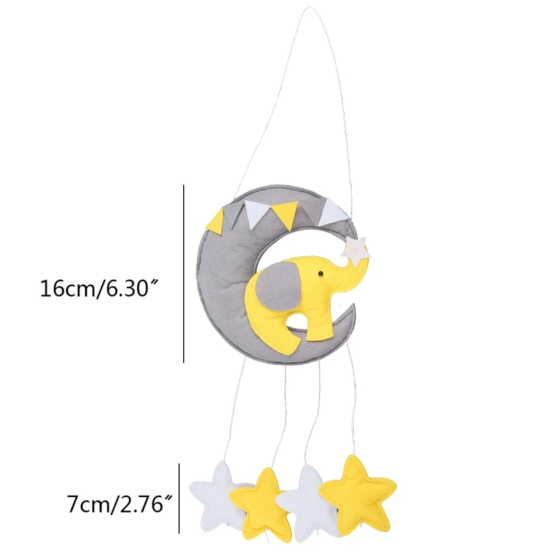 Baby Crib Non-woven Moon Wind Kids Room Ceiling Mobile Hanging Decorations Shower Gifts