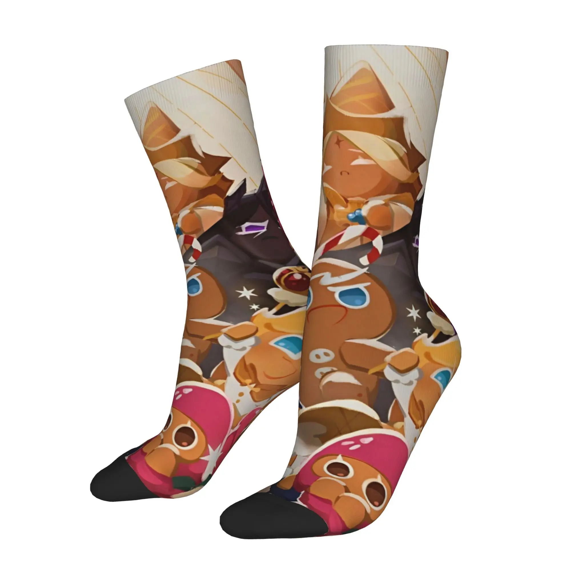 Winter Warm Harajuku Women Men Cookie Run Kingdom Socks  Breathable Soccer Socks