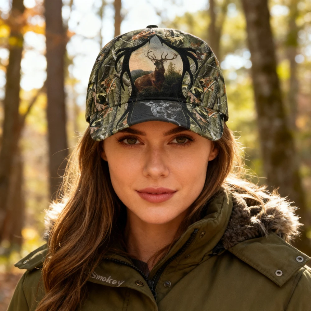 Smoke Deer Camo Baseball Cap P – Hunting And Camping In Forest Bewertung und Preis