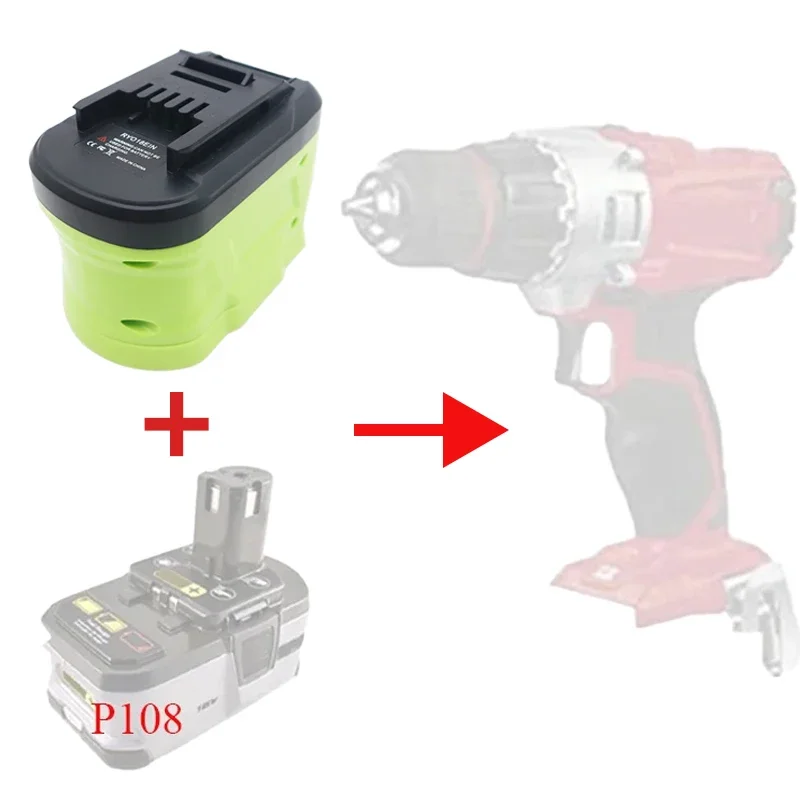 

RYB18EIN Converter Adapter for Ryobi To for Einhell Li-ion Tool, Replace for Einhell 18V Li-ion Battery 4511396, 4511502