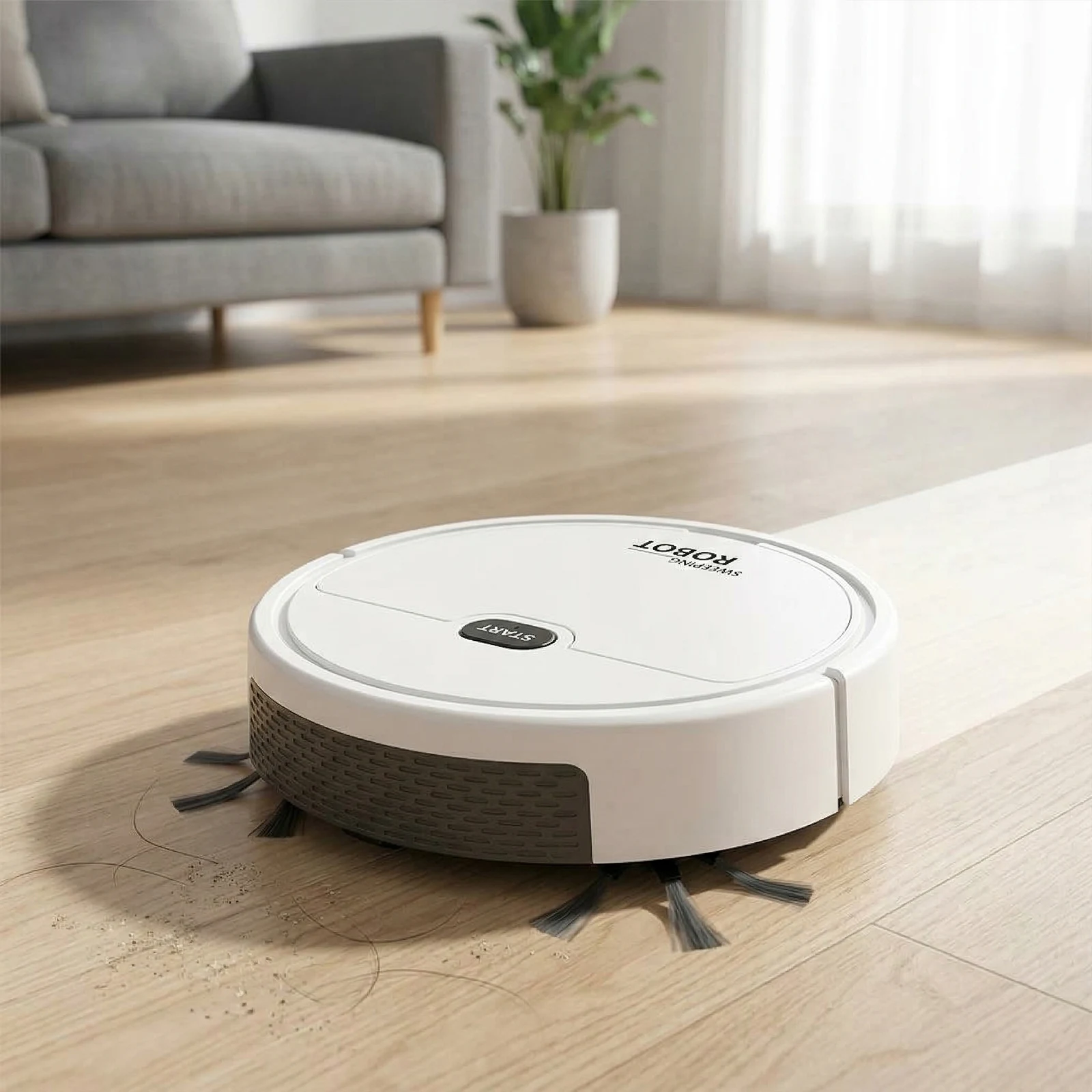 

3-in-1 Smart Robot Vacuum Cleaner Smart Navigation Robot Vacuum and Mop Combo Low Noise Ideal for Pet Hair Hard Floor Carpet