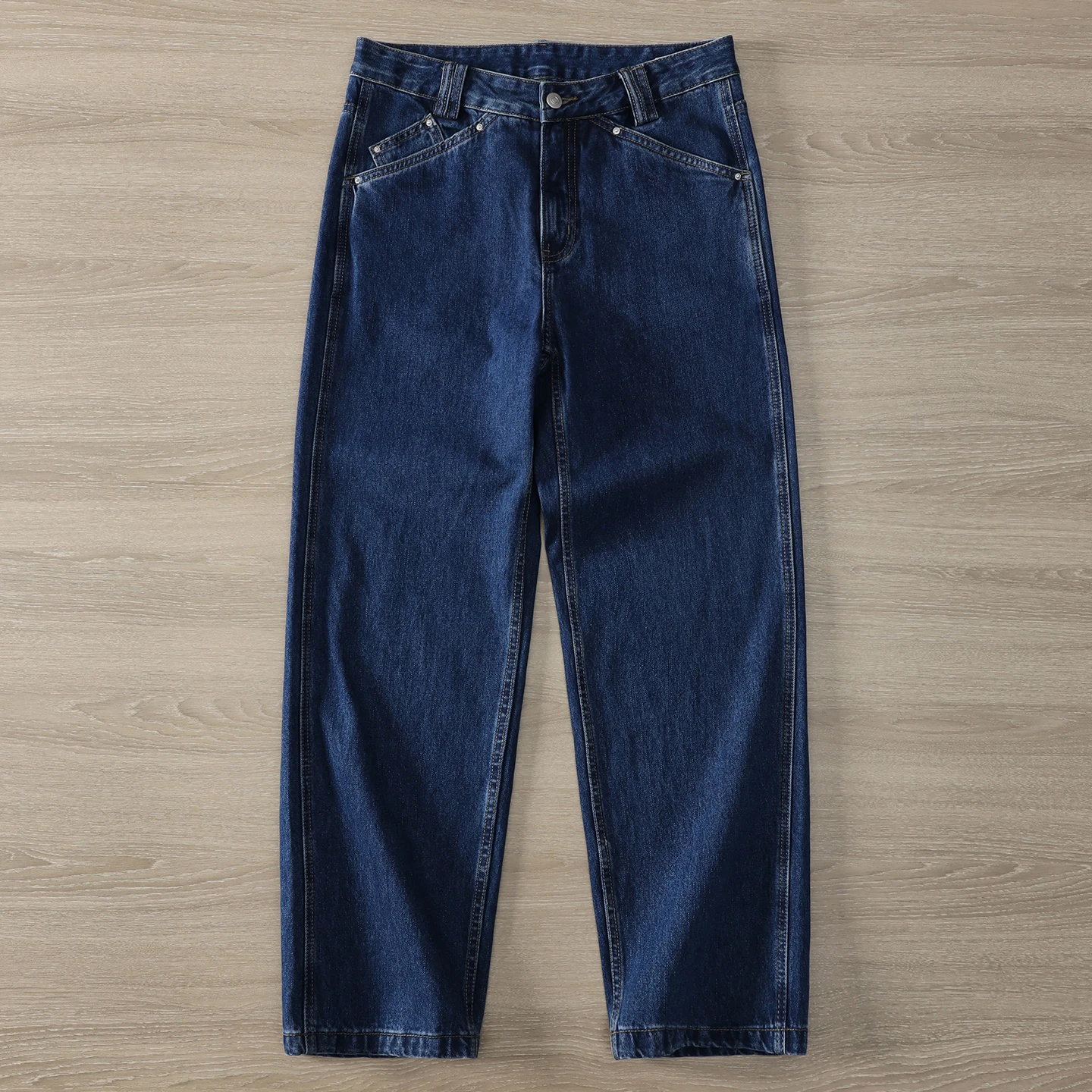 Men's Classic Washed Casual Jeans 2025 Autumn American Retro Basic All-Match Loose Straight Pants