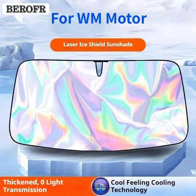 For WM Motor EX5 W6 EX6 E.5 Car Front Windshield Sunshade Cover Car Front Window Sunshade Heat Insulation UV Protection Foldable