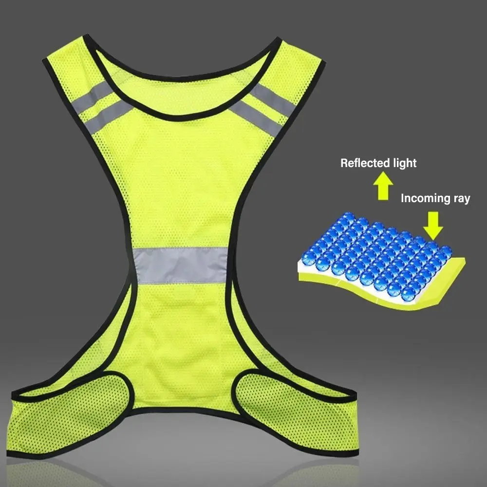 Polyester Night Riding Vests Elastic Webbing Safety Running Reflective Vest Walking Safety Straps Reflective Safety Vest
