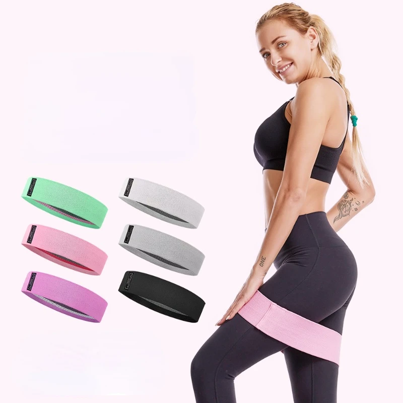 Yoga Elastic Resistance Bands Training Fitness Rubber Band Expander Sports Stretch Hip Exercise Home Workout Gym Equipment