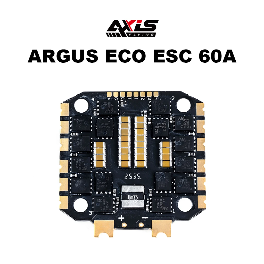 Axisflying Argus-ECO60A BL32 4IN1 4-6S ESC 60A Speed Controller Support Dshot1200 for 5 Inch FPV Freestyle Drone Quadcopter