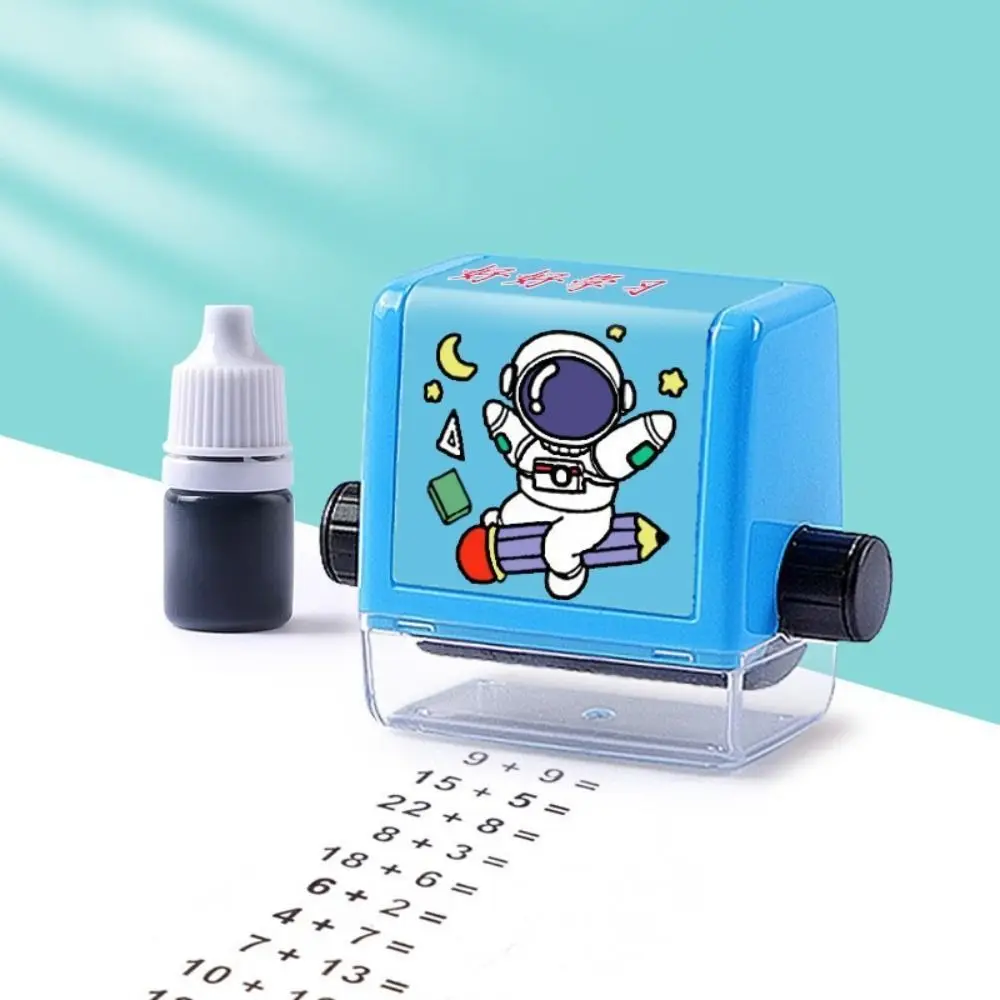 Creative Cartoon Children Math Stamp Number DIY Roller Arithmetic Seal Addition Math Learning