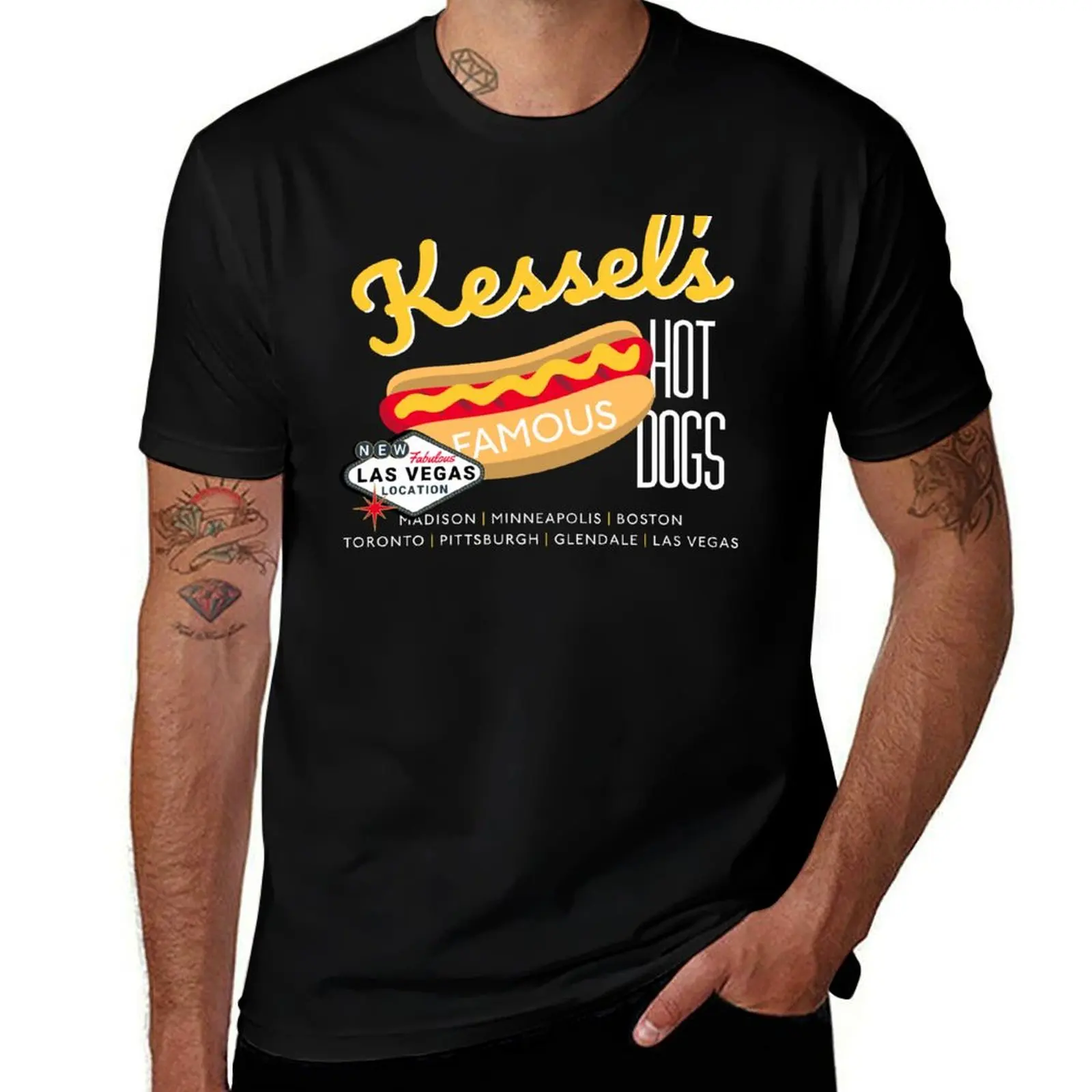 

Kessel's Famous Hot Dogs T-Shirt t shirt for man t shirts for man cotton funny T-Shirt