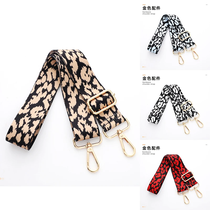 Bag Shoulder Strap Crossbody Versatile Extended Wide Shoulder Strap Adjustable Leopard Print Wide Long Shoulder Bag