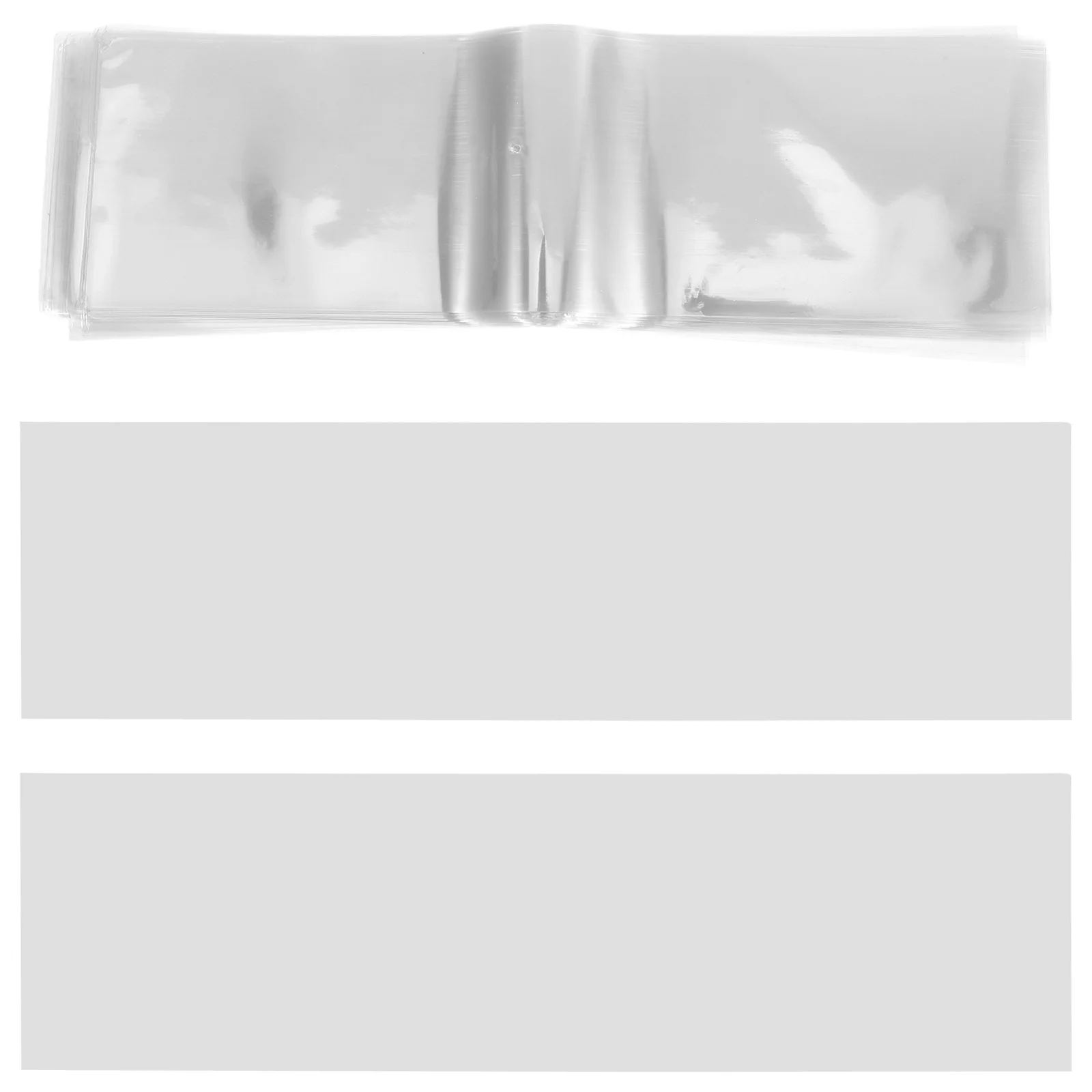 

100pcs Pvc Shrink Bags Clear Heat Resistant Waterproof Covers For Remote Controls Universal Fit Diy Crafts Storage Packaging