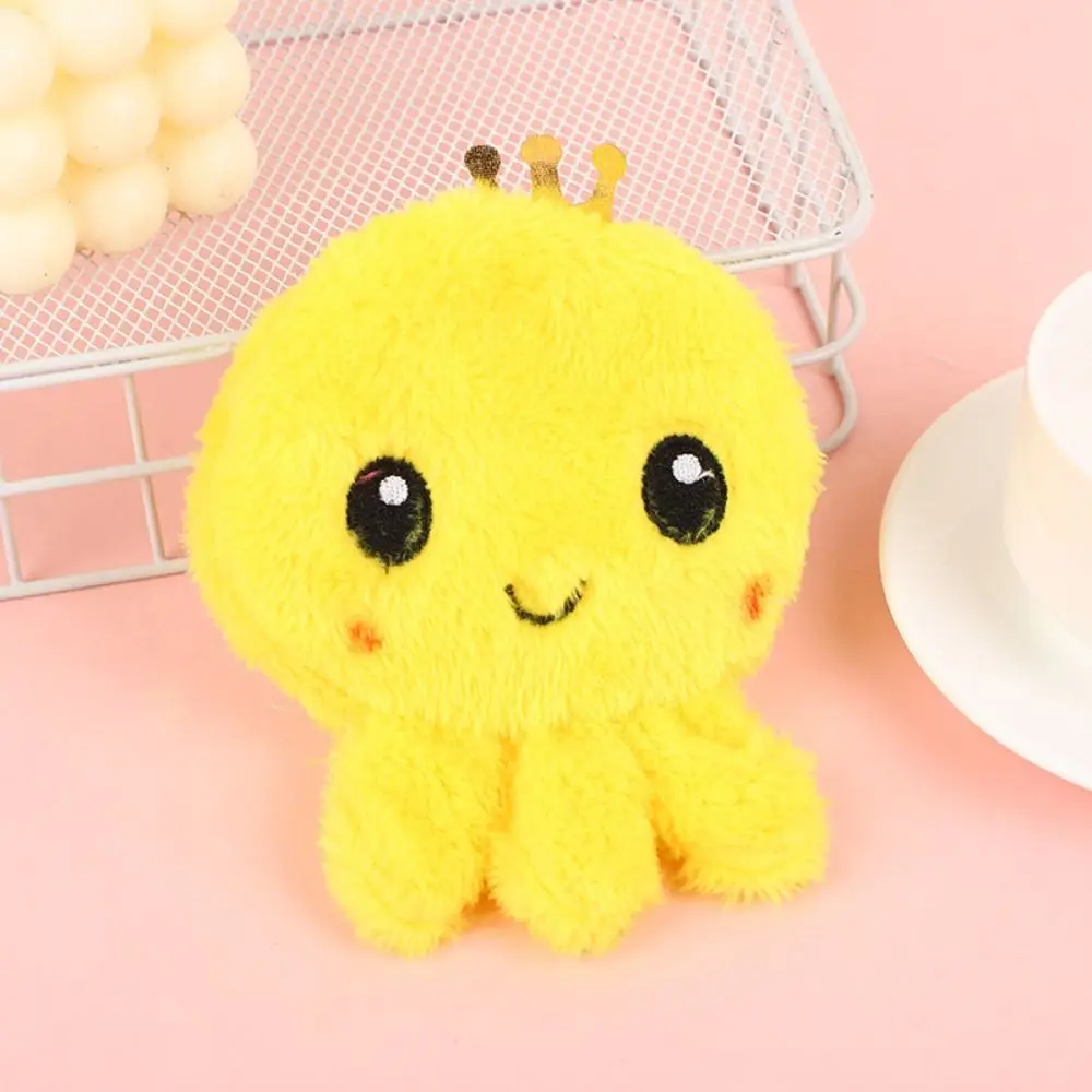 내구성 있는 만화 캐릭터 동전 지갑 문어 모양 잔돈 정리함 이어폰 가방