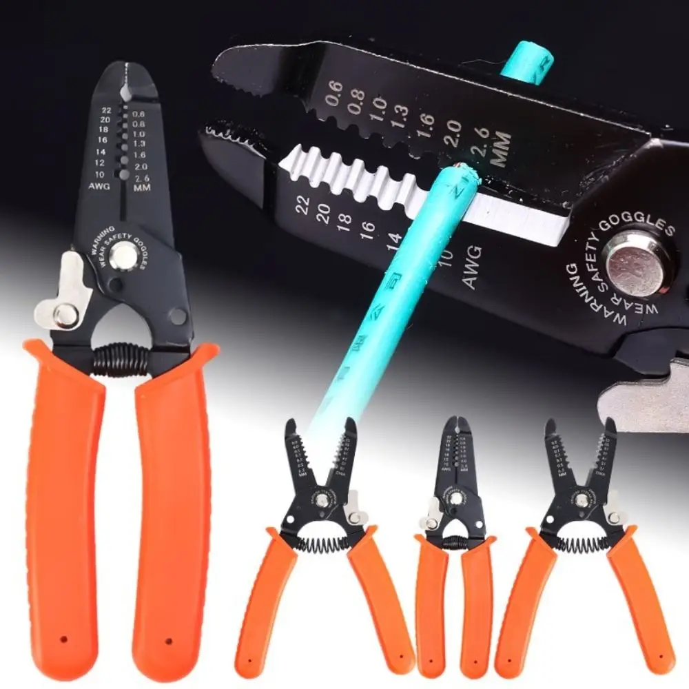 Anti-Slip Handle Wire Stripper Plier Manganese Steel Labor Saving Cable Clamping Pincers Easy Use Stripping Crimping Pliers