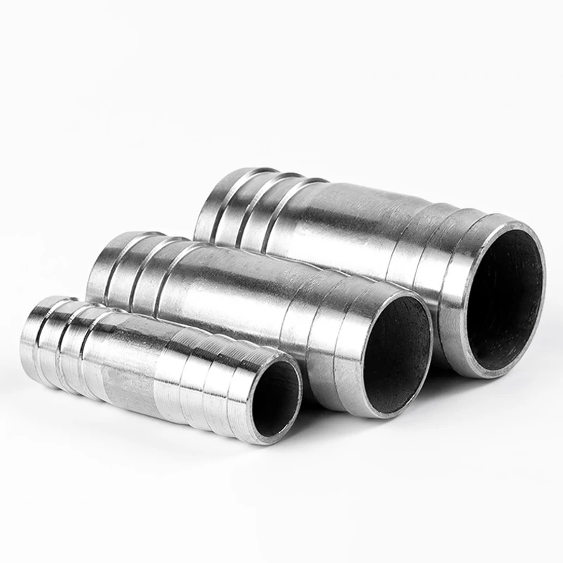 Full-size 304 Stainless Steel 2 Way Barbed Pipe Fitting Reducer/Equals Connector Pagoda Joint Hose Barb OD 4 6 8 14 16 20-63mm