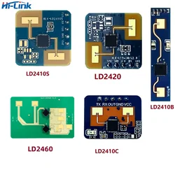 Hi-link-Kit de módulo de Radar de presencia humana, Sensor inteligente de inducción sin contacto, monitoreo de respiración y latido del corazón, LD2410, 24G, nuevo