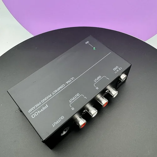 Preamplificador de Phono ultracompacto con RCA, 1/4 pulgadas, compatible con interfaces TRS, preamplificador de Phono PP400