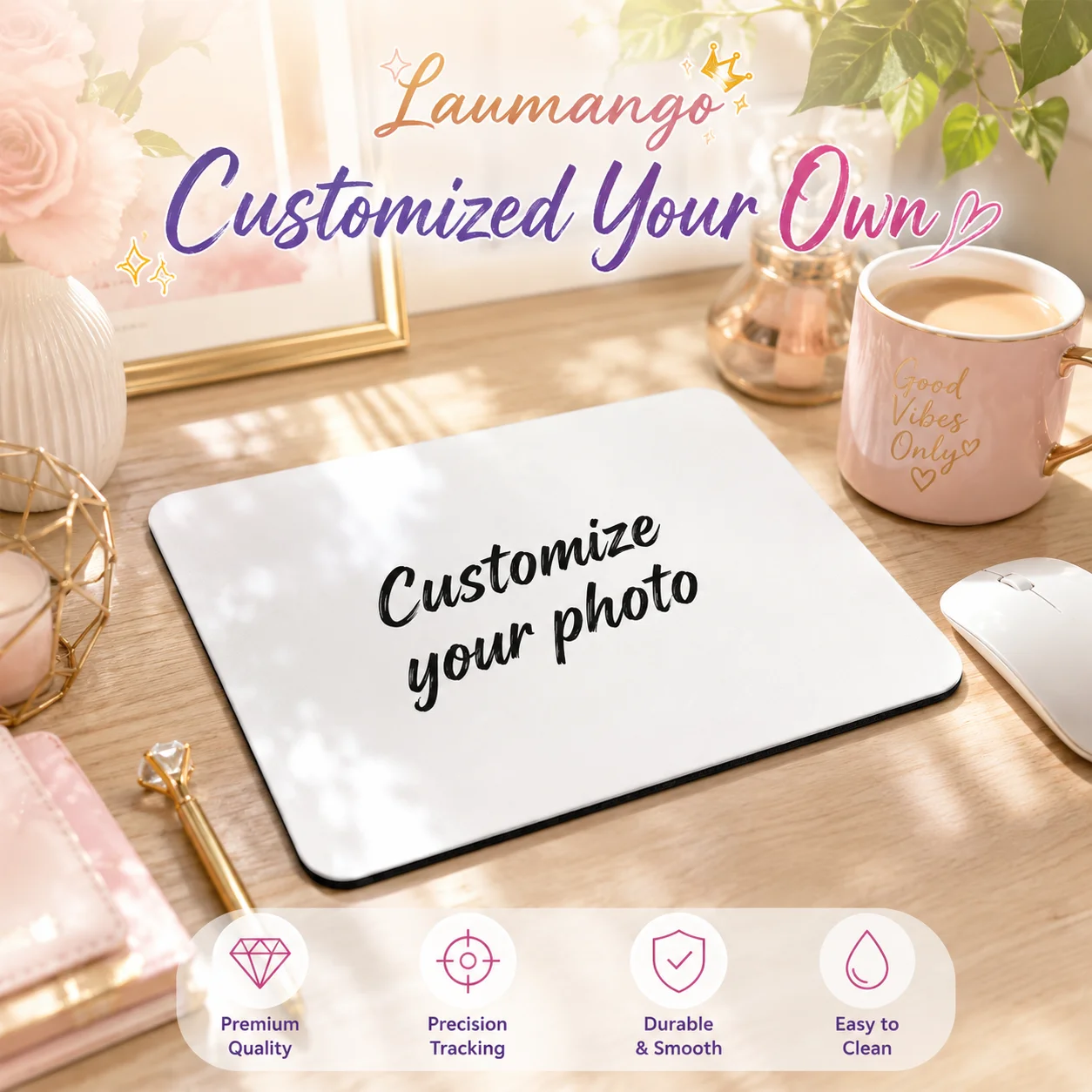 Custom Personalized Gaming Keyboard Pad Computer Mat Desk Accessories Mousepad Table Decoration for PC Users