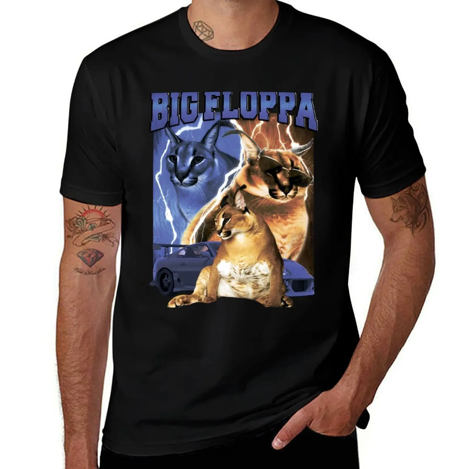 BIG FLOPPA VINTAGE RAP T-Shirt Lightweight Basic Short Sleeve Shirt T-Shirt