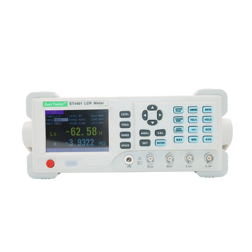 ET44 Series Digital LCR Meter Desktop Bridge Electronic Tester Instrument for 100~100KHz Measurements