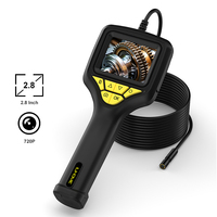 2.8-inch IPS Screen Borescope 720P Single Dual Triple Lens 3.9mm IP67 Hand-held Endoscope Inspection Camera for Piping 8mm