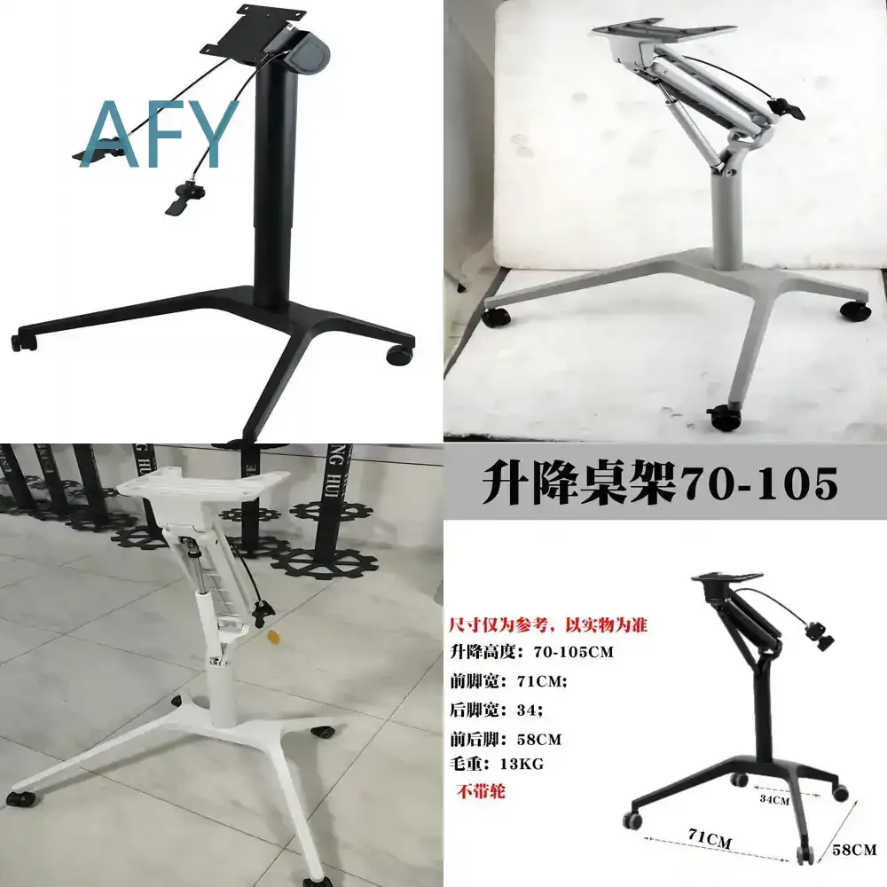 Pneumatic Lifting Rack for Mobile Lecture Desk Ergonomic Home Learning Table Standing Training Desk Height Adjustable