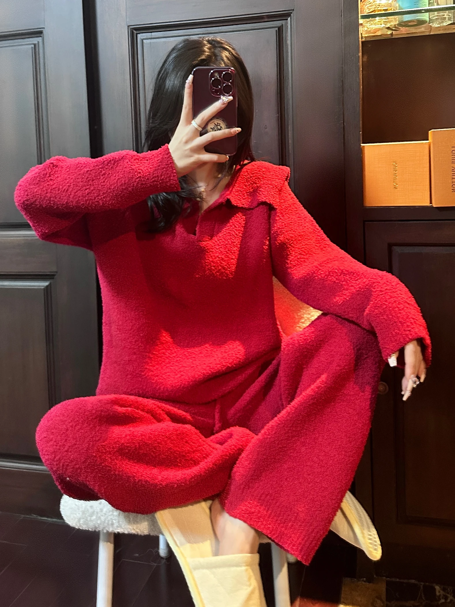 conjunto-de-sueter-de-punto-suave-para-mujer-rojo-holgado-y-esponjoso-de-lana-coral-ropa-de-casa-que-se-puede-usar-en-el-exterior-dulce-y-lindo