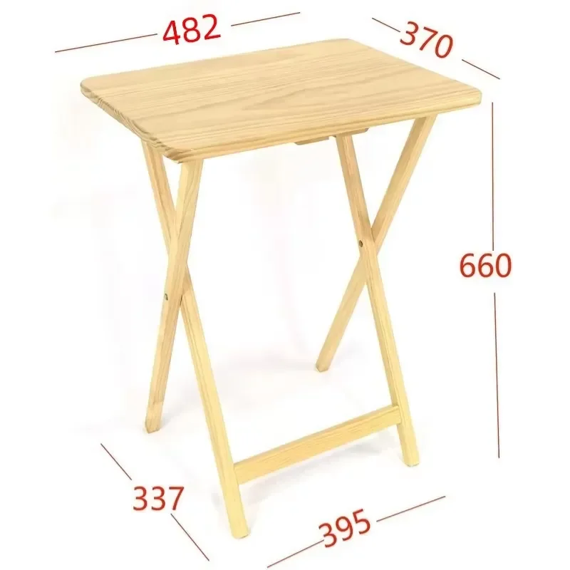 Outdoor Solid Wood Folding Table-Multi-Use Computer & Leisure Side Table
