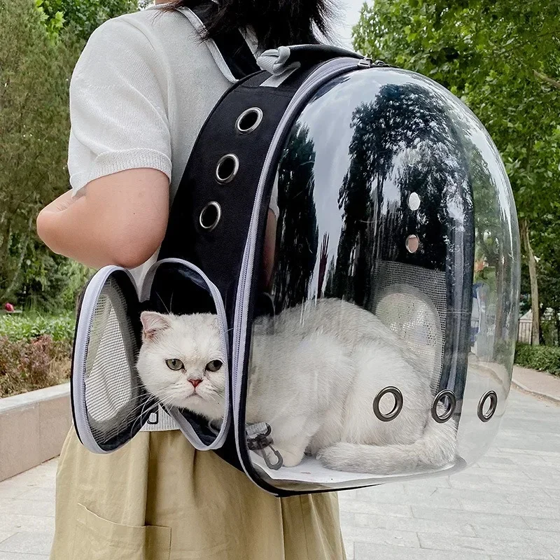 

Cat Pet Carrier Backpack Transparent Pet Backpack Small Animal Puppy Kitty Bird Breathable Pet Carrier for Travel