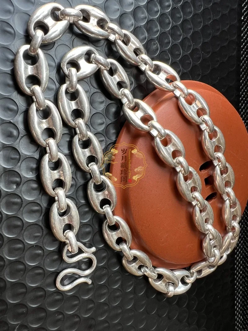 2026 Hot Selling Chinese Miao S925 Silver Handmade Necklace, Ethnic Vintage Jewelry, Noble Trendy Gift for Men & Women