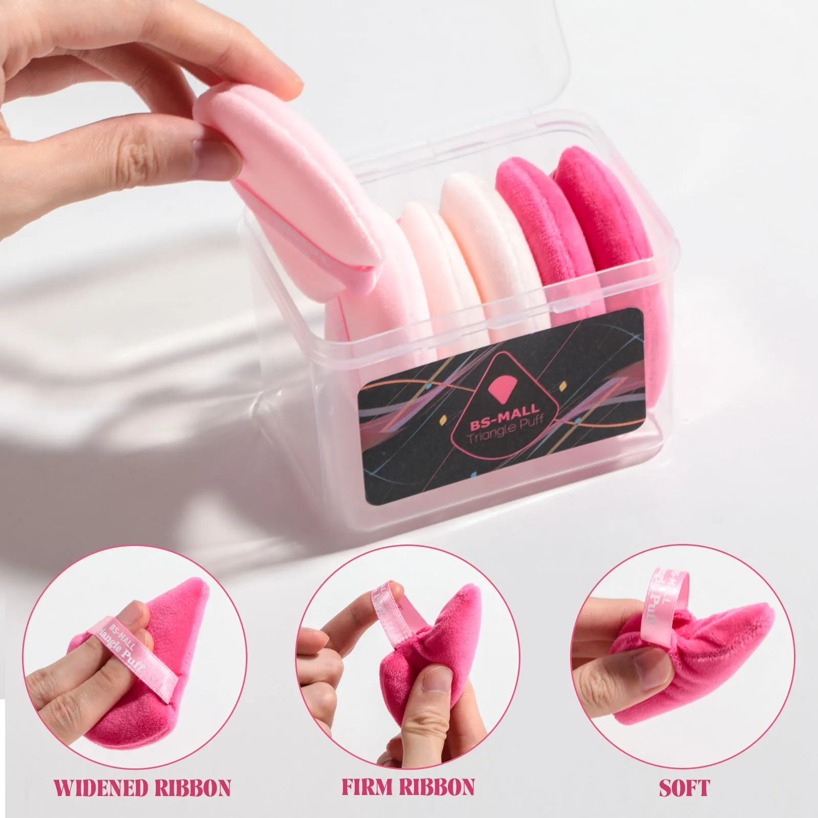 6 قطعة وسادة هوائية نفخة سميكة BB ماكياج الأساس المكياج مسحوق جاف الرطب ثنائي الاستخدام إسفنجة تجميلية نفخة قضيب أداة #4