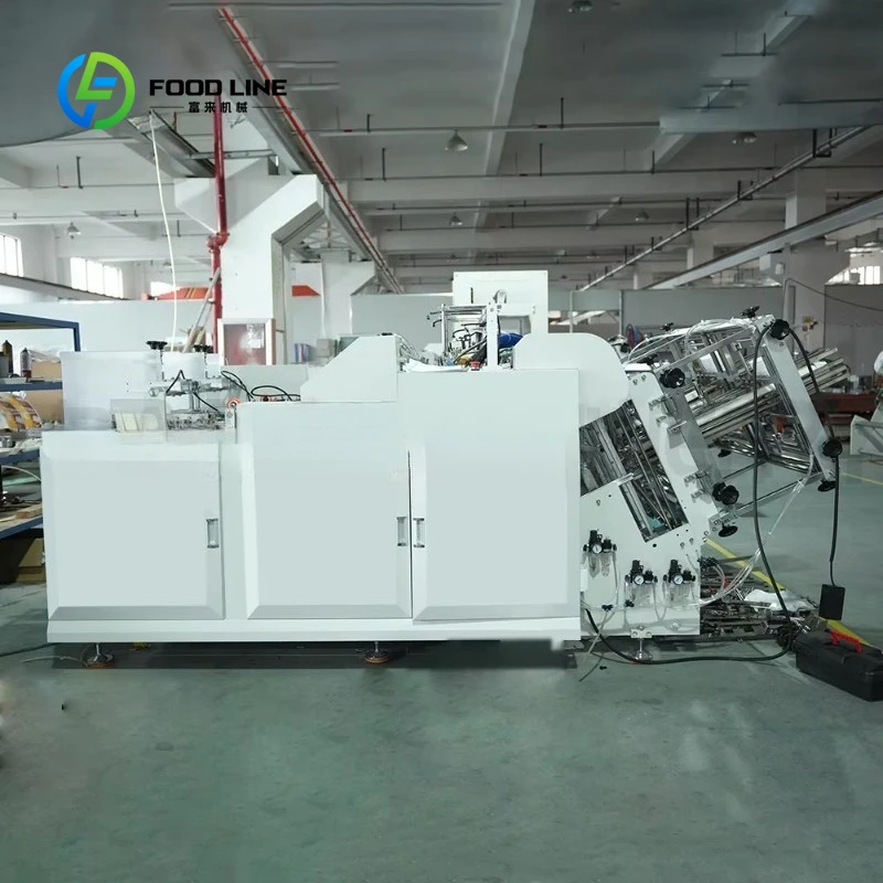 Customized Automatic High Speed Paper Lunch Box Making Machine Disposable Food Container Maker Pizza Hamburger Box Forming