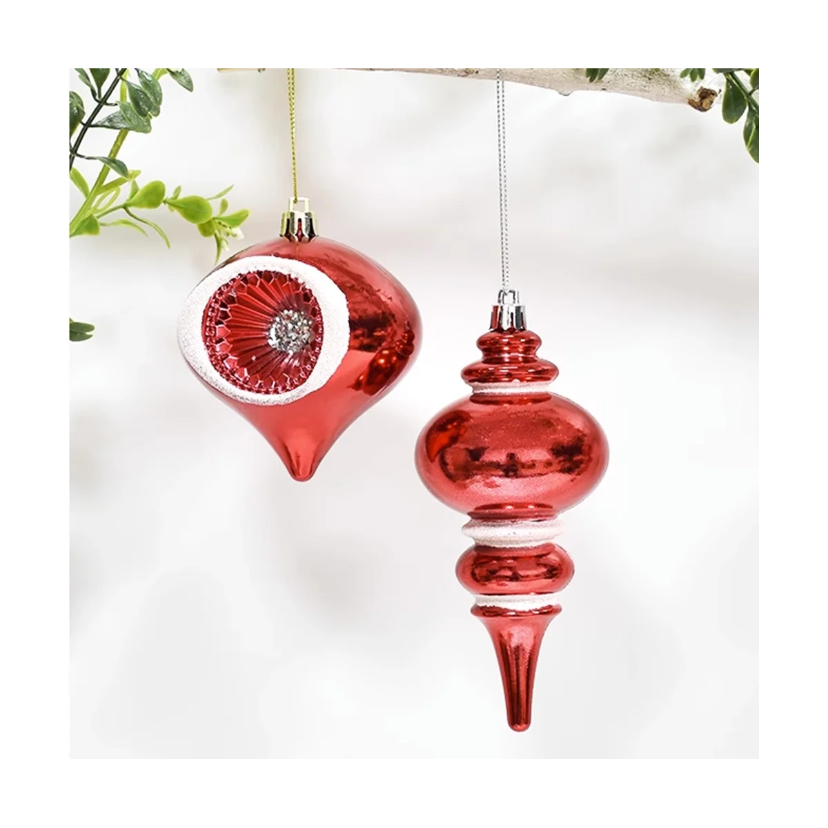 Adorno navideño para decoración del hogar, colgante artesanal de Año Nuevo, Bola de cebolla de árbol de Navidad