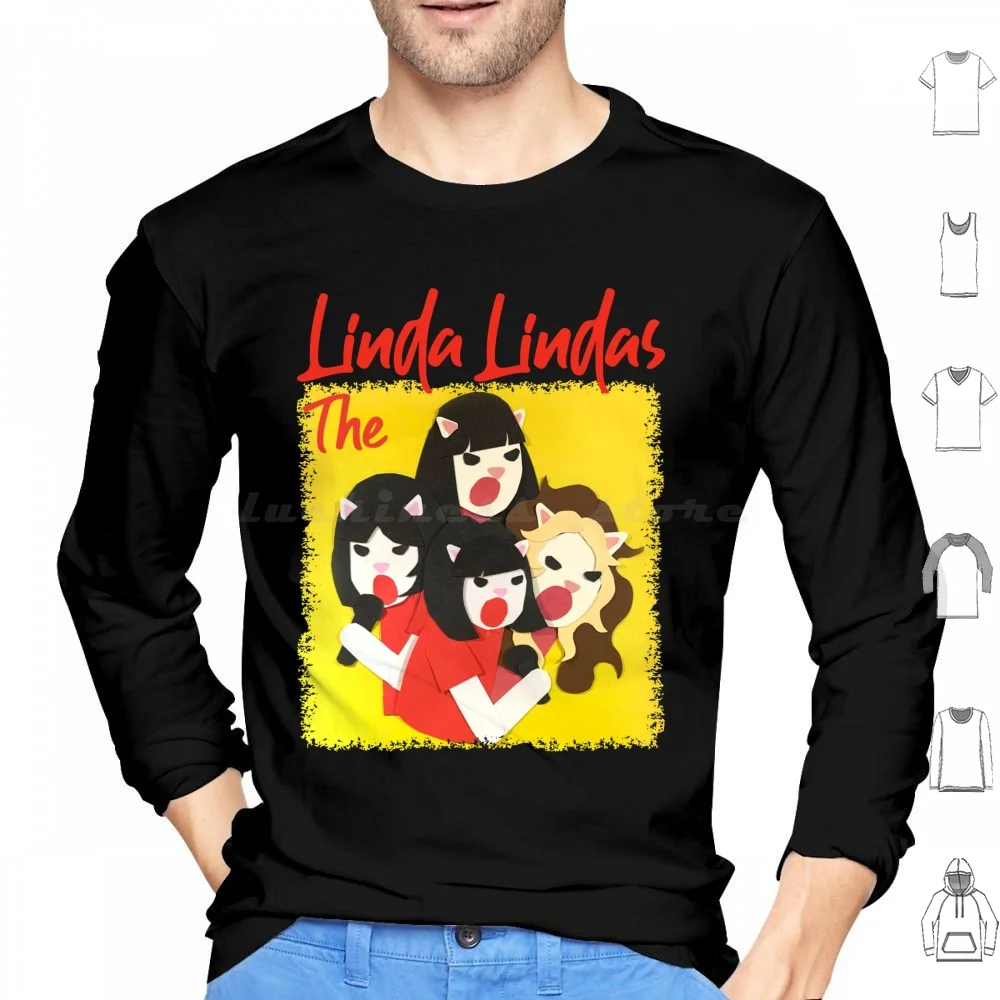 The Linda Lindas Artwork Hoodie cotton Long Sleeve Linda Lindas The Linda Lindas