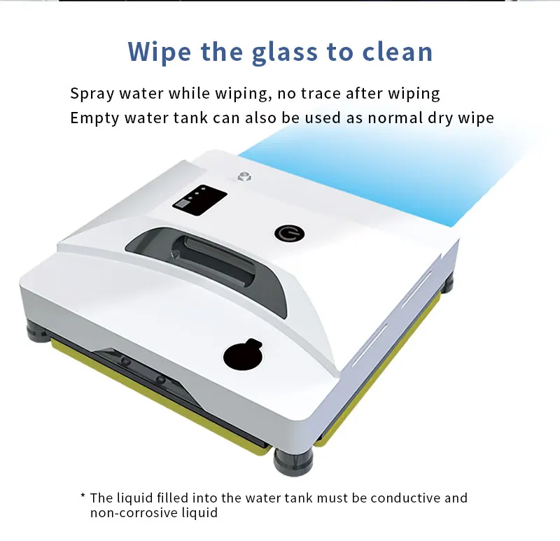 

Intelligent Robotic Window Cleaning Robot Smart Glass Cleaner with Remote Control