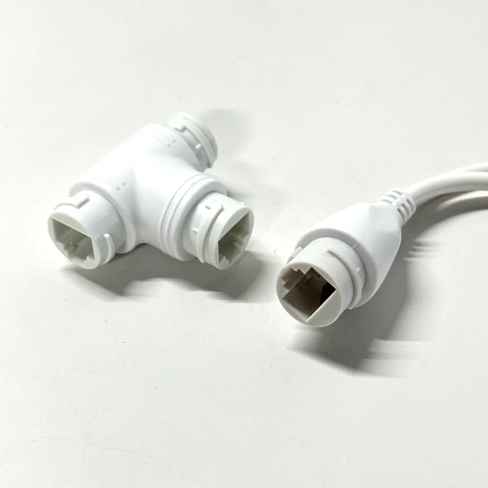 POE Splitter Adapter Ethernet one network cable two camera Splitter Combiner Connector converter POE switch