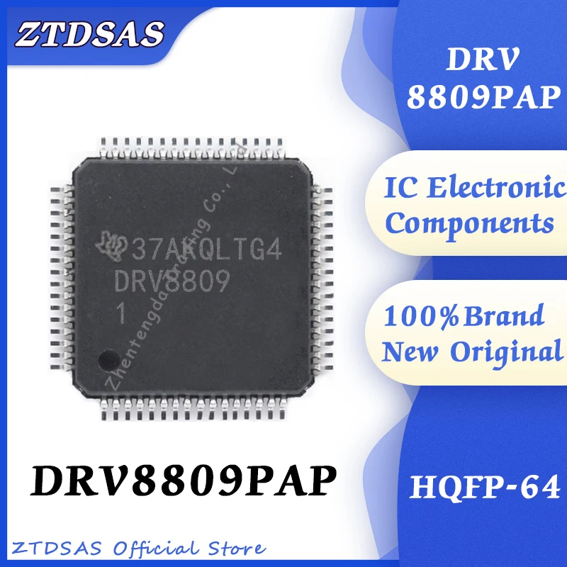 

2PCS/LOT DRV8809PAP DRV8809P DRV8809 DRV88 DRV IC MTR DRVR BIPOLAR 7-40V 64HQFP