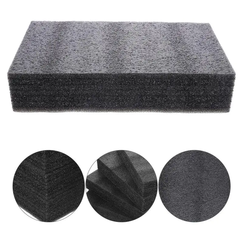 4pcs Black Foam Packing Liners Express Foam Inserts Board Sponge Wrapping Liners Deliver Delivery Supplies Packing Accessory
