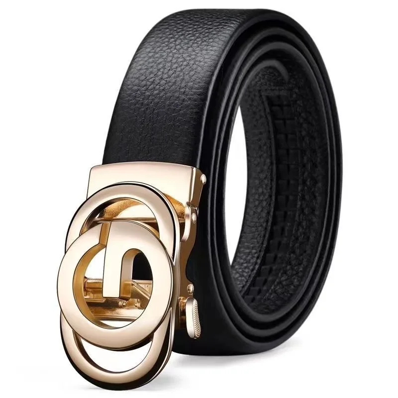 3,5 cm Neue Herren-PU-Gürtel mit Automatikschnalle, Luxusgürtel, Business-Casual, Hochwertiger Designer-Herren-Taillengürtel – Detail 3