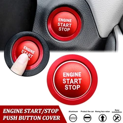 RED Center Console Engine Start/Stop Push Button Cover&Ring Trim Sticker For Toyota Camry Tacoma Prius Avalon RAV4 Mirai Corolla
