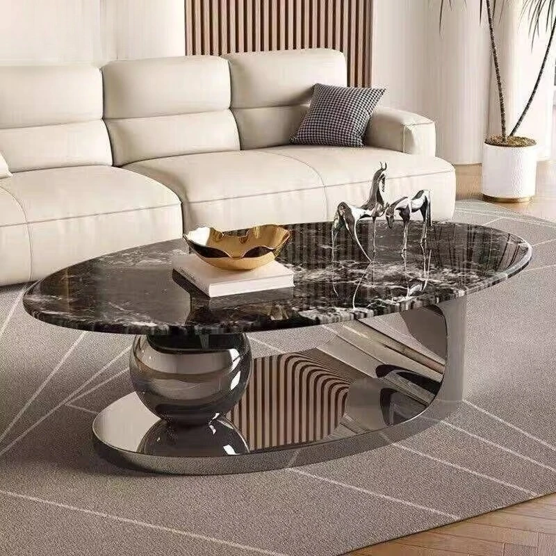 

Portable central small retro metal minimalist Nordic style portable luxury modern living room coffee table